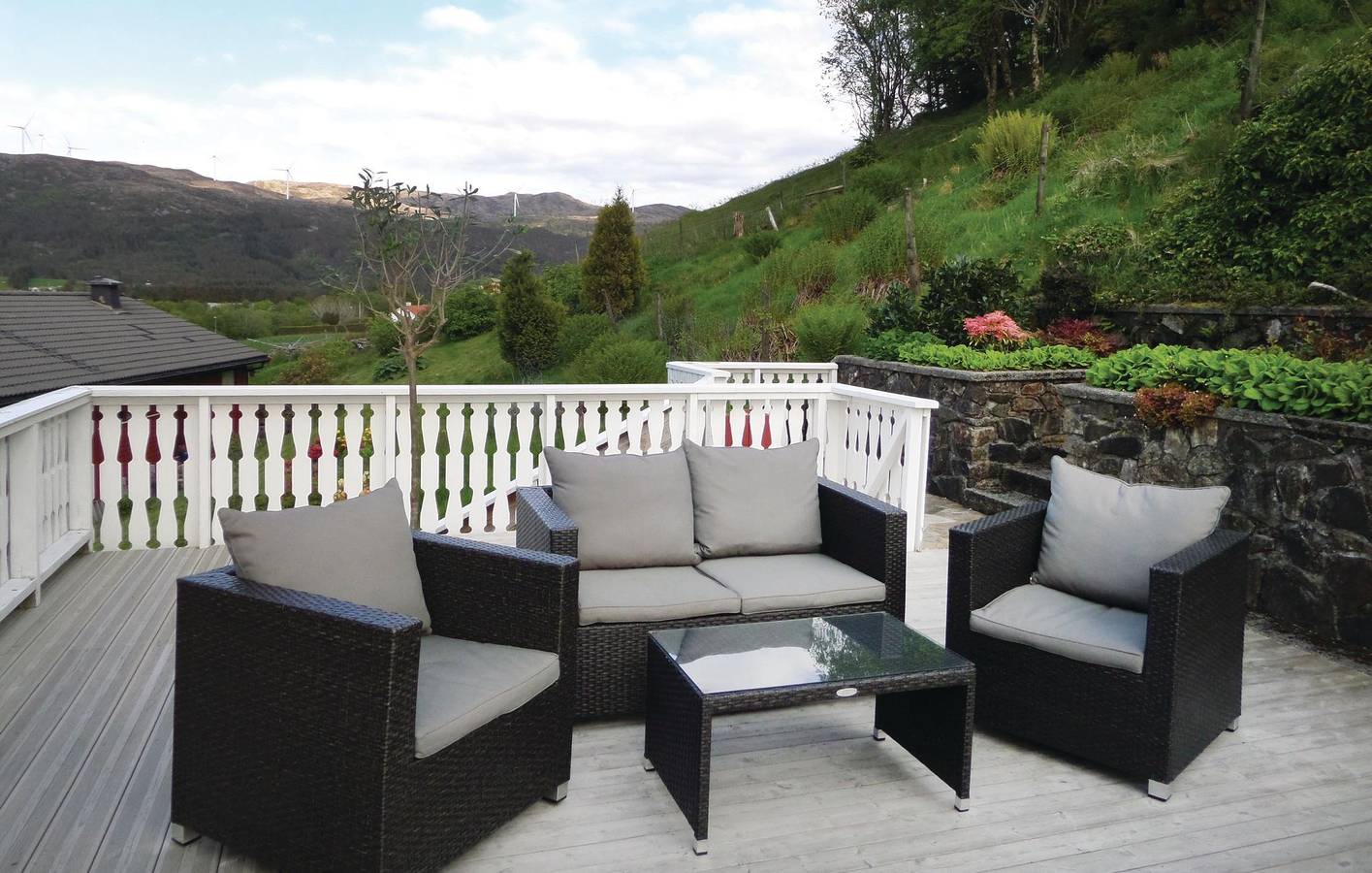 Ganze Ferienwohnung, Ferienwohnung für 7 Personen mit Terrasse in Fitjar