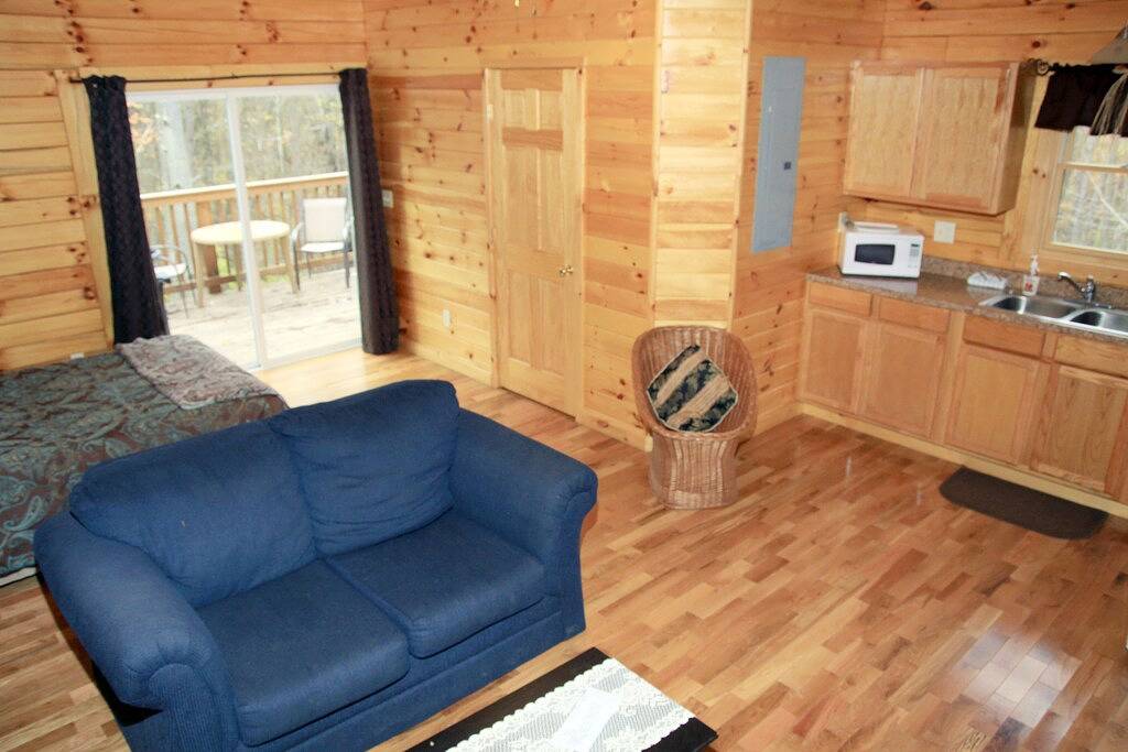 Kabine-Eigenes Badezimmer-Standard-Overlook Cabin in Hocking Hills