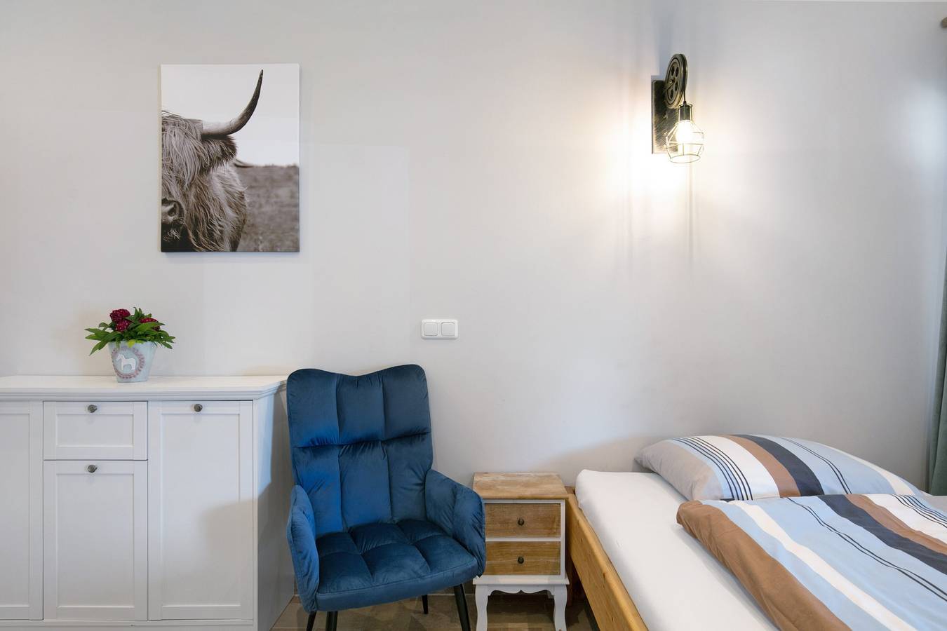 Ganzes Studio, Einzimmerapartment 'Appartement 2 - Galopp' mit Gemeinschaftsterrasse und Wi-Fi in Wietstock, Ludwigsfelde