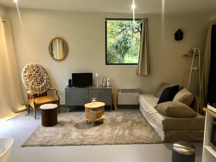 Gîte pour 4 personnes, avec balcon ainsi que vue et jardin à Mettray