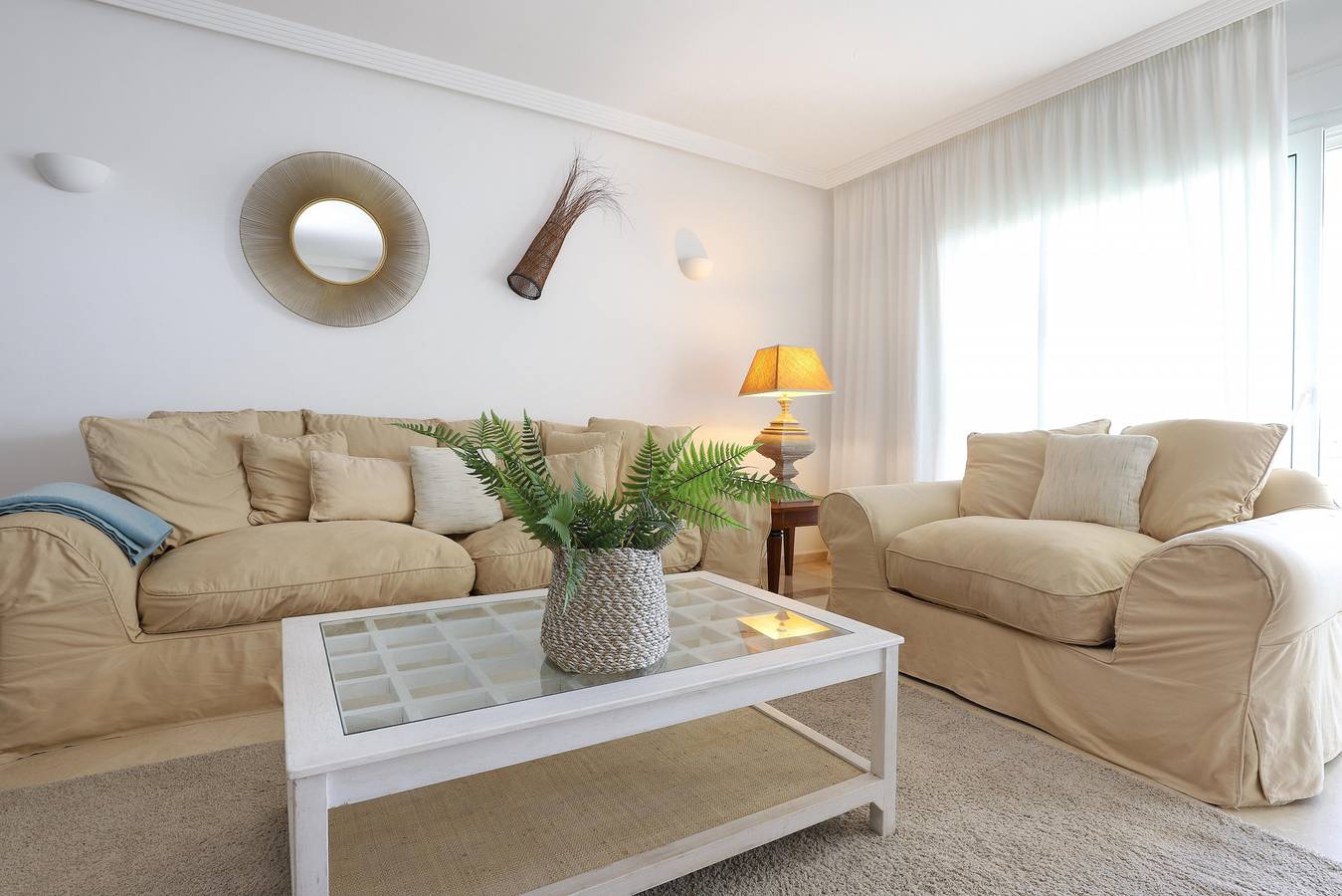 Entire apartment, Beachfront with large garden - Los Monteros Palm Beach in Las Chapas, Marbella