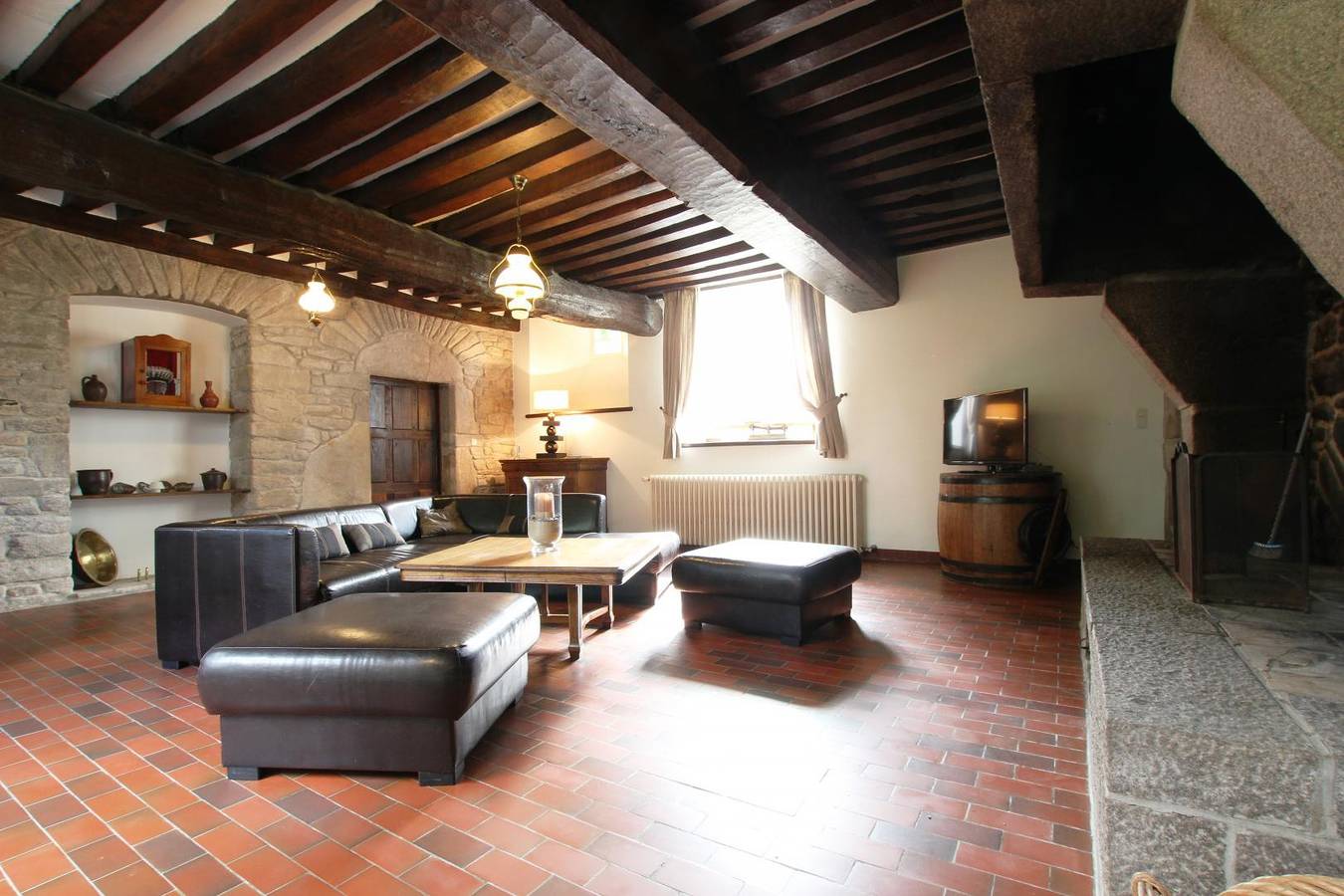 Le château de Briquebosq in Bricquebosq, Côte de la Déroute