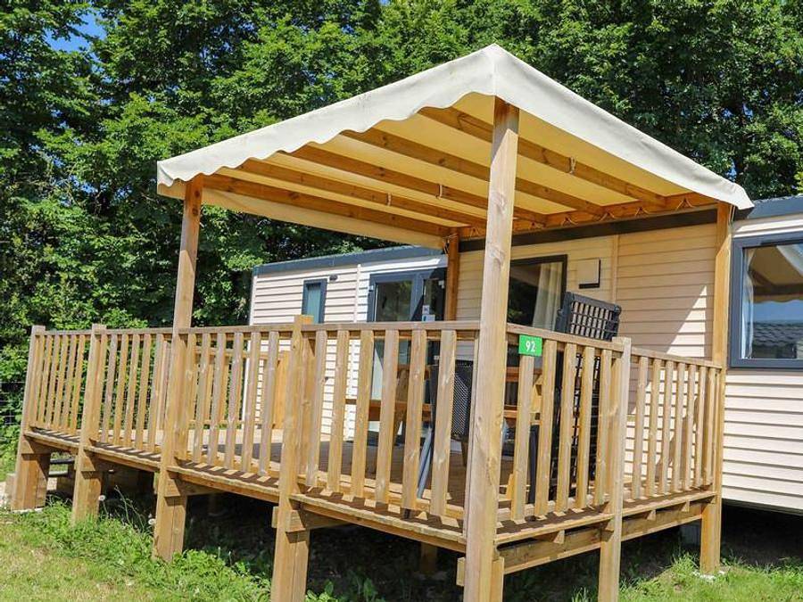 Camping du Moulin de Cantizac  - Mobilhome 8 personas - Casa móvil «Grand Confort» para 6/8 personas, 3 dormitorios + Tv in Séné, Côte des Mégalithes