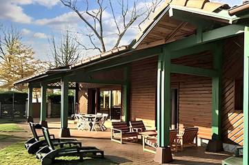 Gîte pour 6 personnes, avec vue sur le lac et terrasse à Vielle-Saint-Girons