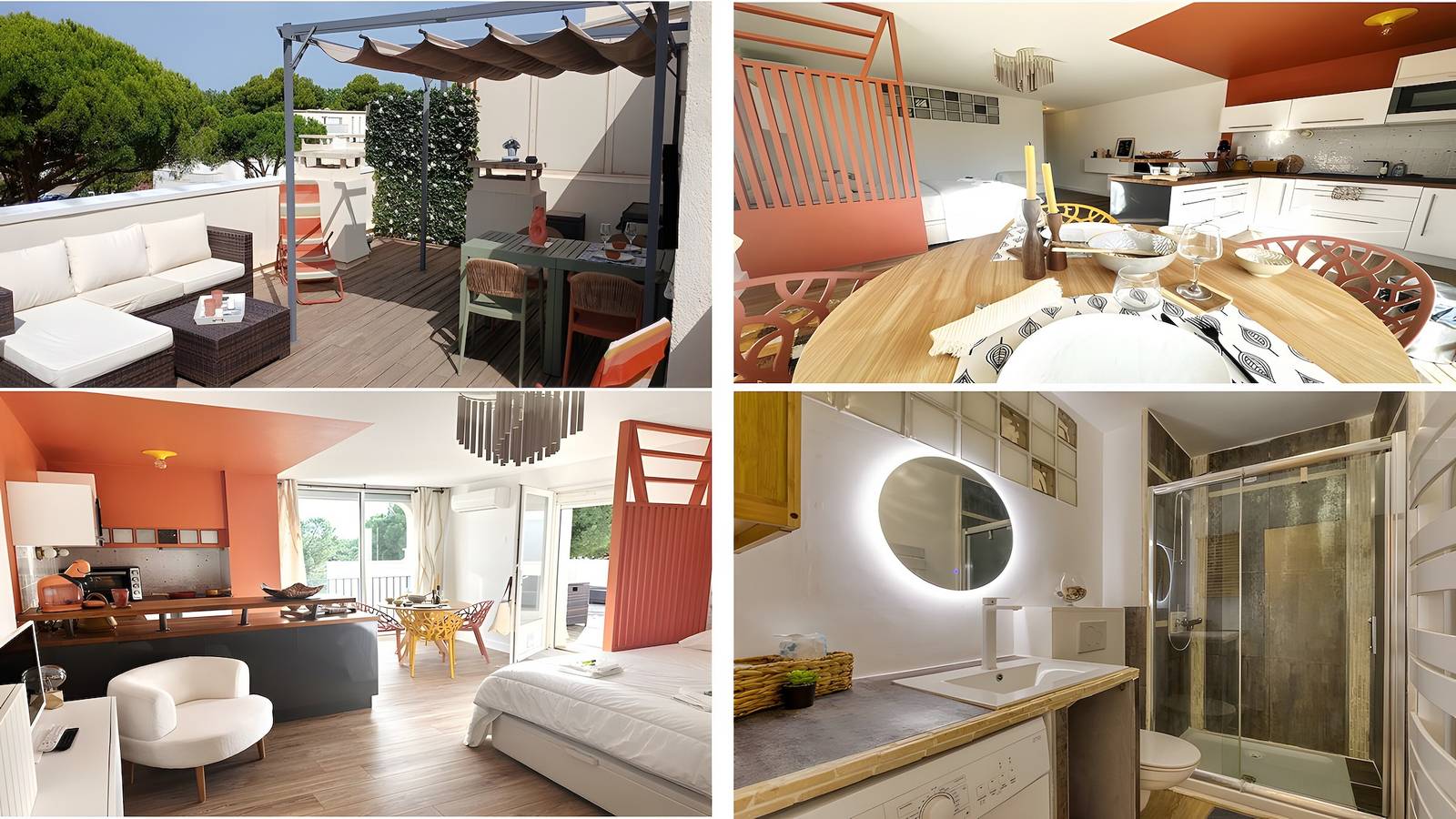 Appartement entier, Appartement "Sunny Day" avec terrasse privée et climatisation in La Grande-Motte, Côte méditerranéenne (France)