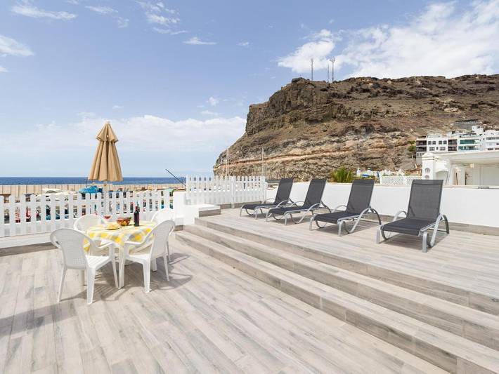 Vakantiewoning voor 5 personen, met uitzicht en terras in Puerto de Mogan