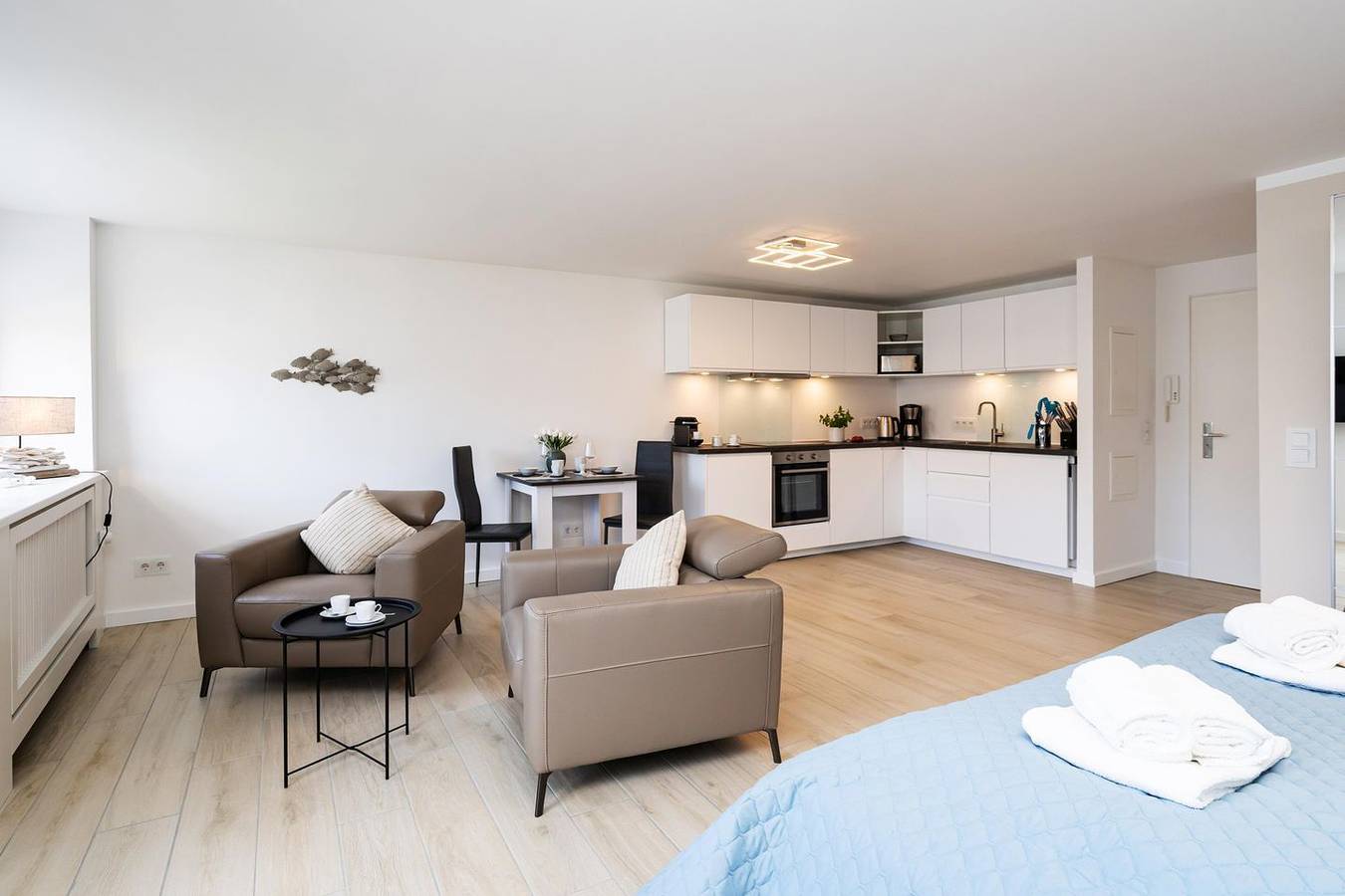 Ganze Wohnung, Modernes App. mit Meerblick, Westbalkon, Wlan. Haustiere erlaubt. in Westerland, Sylt (Gemeinde)