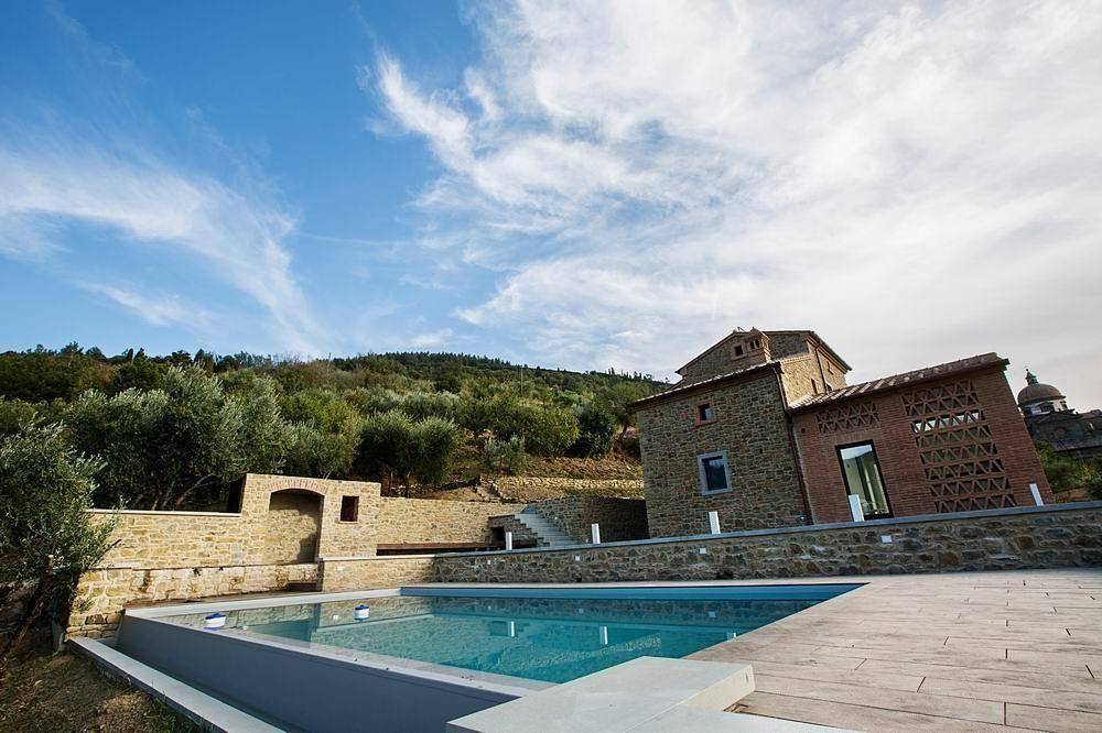 Ferienvilla "Fonte Vento" mit Infinity-Pool in Cortona, Arezzo Provinz
