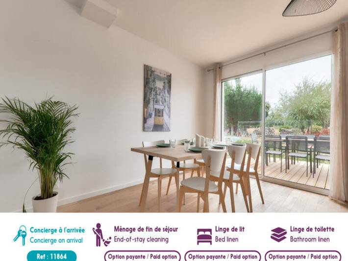 Gîte pour 8 personnes, avec jardin à Le Tour-du-Parc - 3