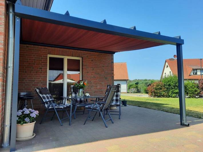 Ferienwohnung für 8 Personen, mit Terrasse und Garten sowie Ausblick in Liepgarten - 3