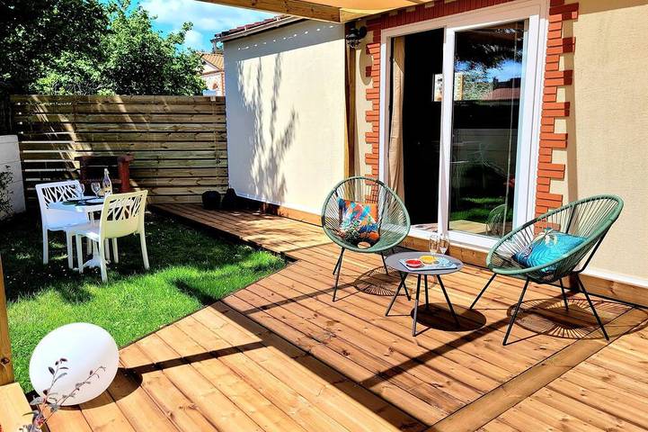 Appartement de vacances pour 2 personnes, avec terrasse et jardin