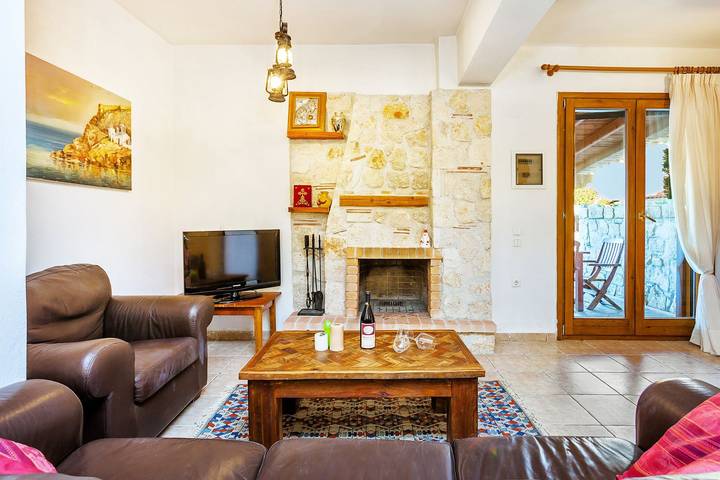 Ferienhaus für 5 Personen, mit Meerblick und Balkon sowie Garten in Chalkidiki