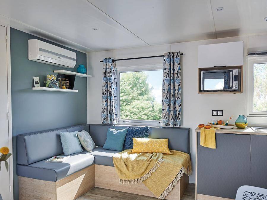 Camping Internazionale Eden  - Mobilhome 6 personnes - Mobil-home | Comfort | 2 Ch. | 4/6 Pers. | Terrasse simple | Clim. in San Felice del Benaco, Montagnes autour du lac de Garde