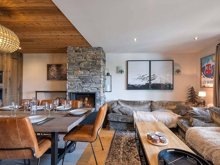 Appartement de vacances pour 8 personnes, avec sauna ainsi que terrasse et jacuzzi à Les Saisies