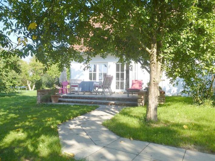 Ferienhaus für 4 Personen, mit Terrasse und Garten sowie Ausblick