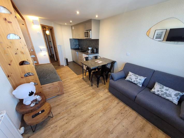 Gîte pour 4 personnes, avec Balcon dans Aime 2000 - 2