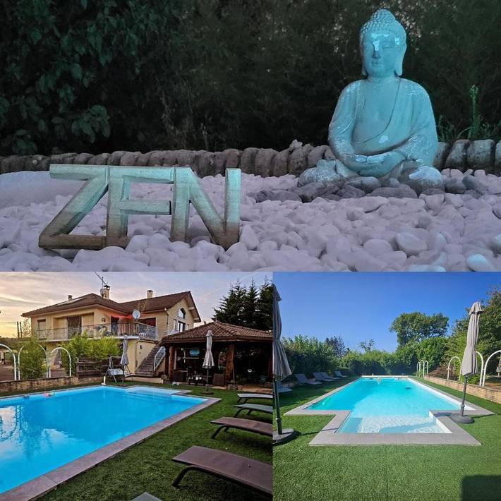 Gîte pour 4 personnes, avec vue ainsi que piscine et jardin, animaux acceptés à Saint-Vérand