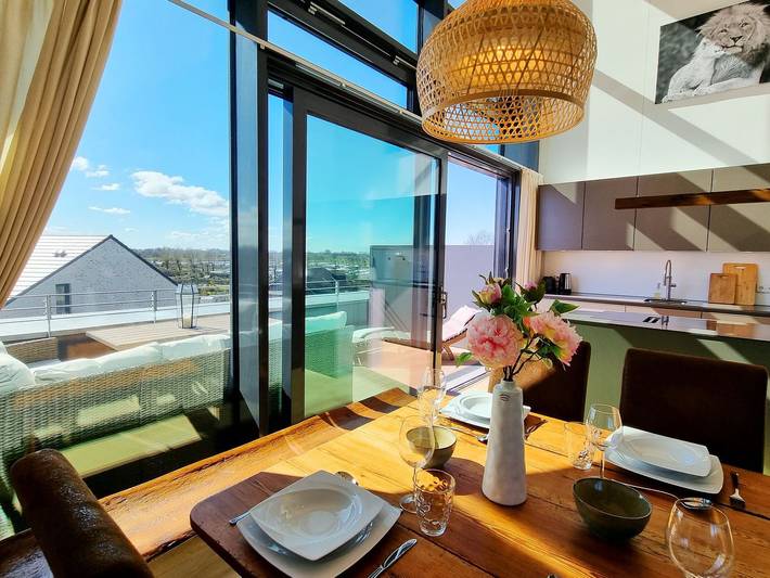 Ferienwohnung für 6 Personen, mit Garten und Ausblick, mit Haustier