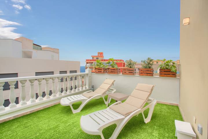 Apartamento para 4 personas, con balcón en Playa de San Juan Tenerife