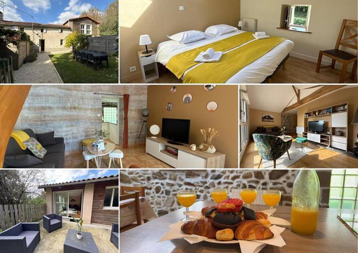 Location de vacances pour 14 personnes, avec jardin et vue, adapté aux familles à La Forêt-sur-Sèvre