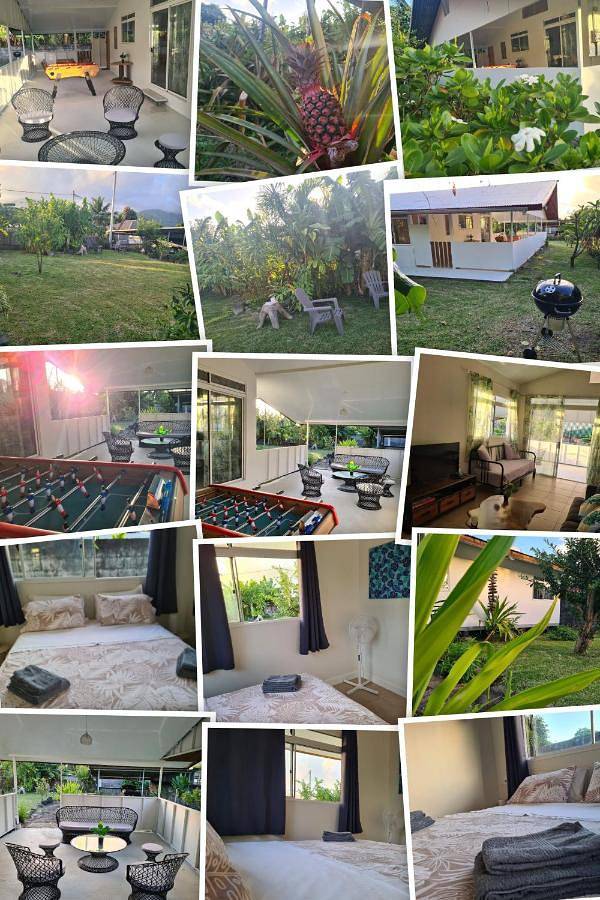 Location de vacances pour 6 personnes, avec jardin et vue dans Papara - 4