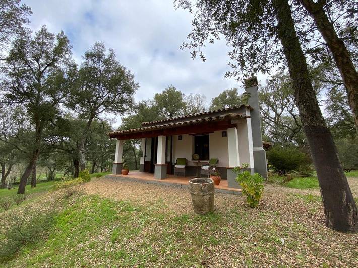 Casa rural con piscina para 2 personas, con piscina además de vistas y jardín en Sierra de Huelva - 3