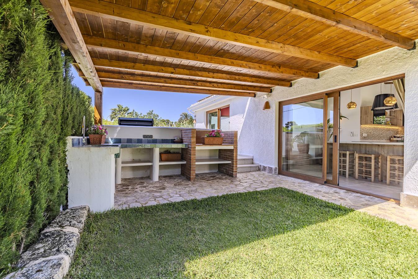 Vakantiehuis 'Ca Rulleta Jávea' met Uitzicht op de Bergen, Wi-Fi en Airconditioning in Cap Martí, Jávea