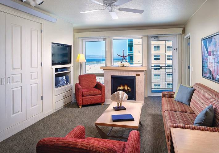 Hotel for 6 people, with hot tub and pool in Oregon Coast