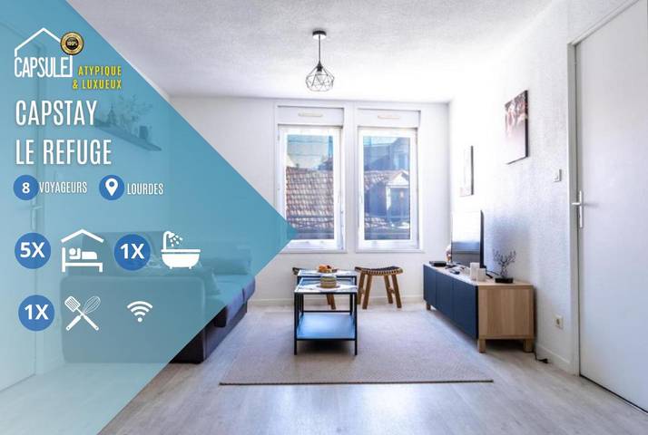 Appartement de vacances pour 6 personnes, avec jardin et vue