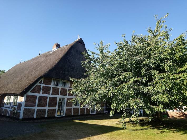 Ganze Ferienwohnung, Ebenerdige Ferienwohnung, ruhig, liebevoll, Reetdach - Ferienwohnung Maaß in Dollern, Landkreis Stade