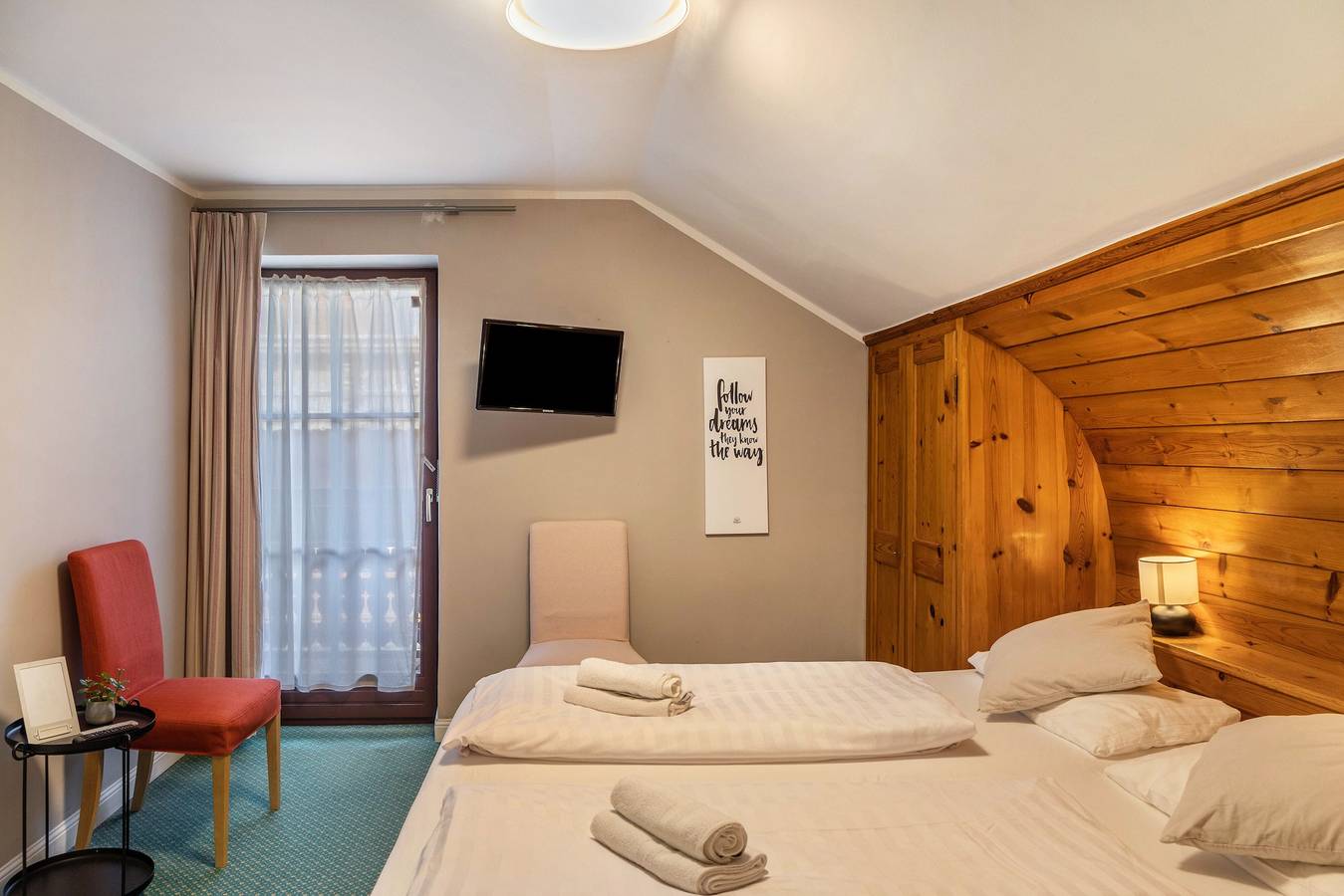 Room 16 (budget double room) with mountain view, balcony and Wi-Fi in Seefeld in Tirol, Innsbruck Land