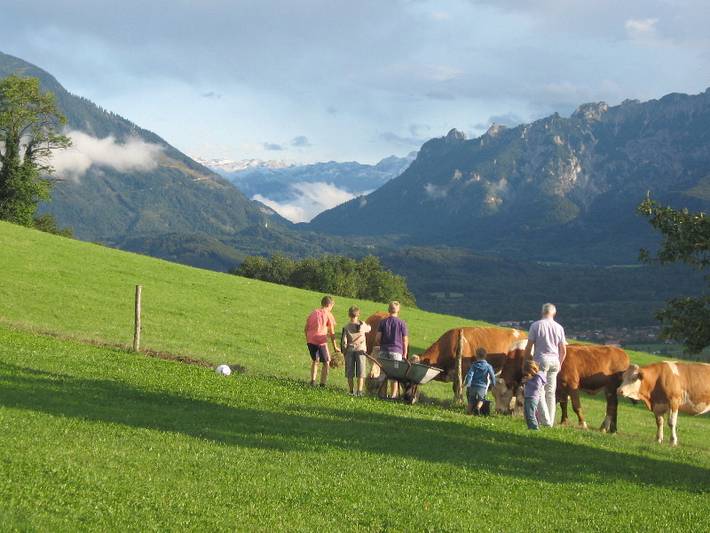 Ferienwohnung für 4 Personen, mit Terrasse und Garten im Berchtesgadener Land