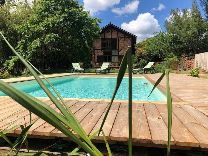 Chambre d’hôte pour 4 personnes, avec Terrasse ainsi que Jardin et Piscine dans les Landes - 2