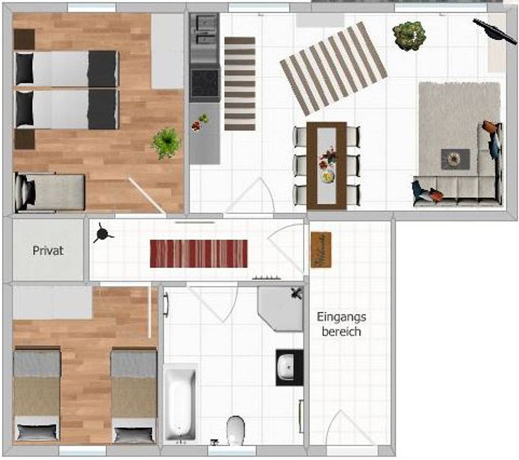 Ganze Ferienwohnung, Bella Vita Fewo 5 in Harthausen, Rheinebene