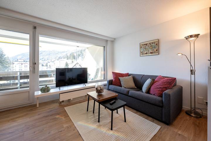 Ferienwohnung für 3 Personen, mit Balkon und Garten sowie Sauna in Davos - 3