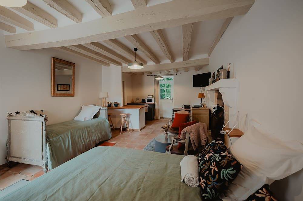 Le studio de Bresteau in Beillé, Sarthe