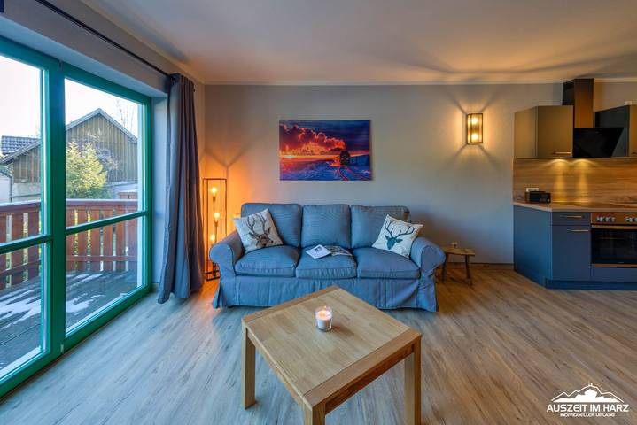 Ferienwohnung für 2 Personen, mit Balkon und Garten im Ostharz