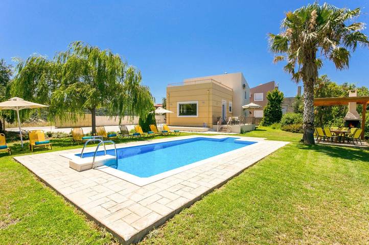 Villa voor 8 personen met tuin in Rethymno (City), Rethymno en omgeving