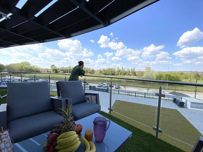 Apartament wakacyjny dla 6 osób, z ogród i jacuzzi w Keszthely