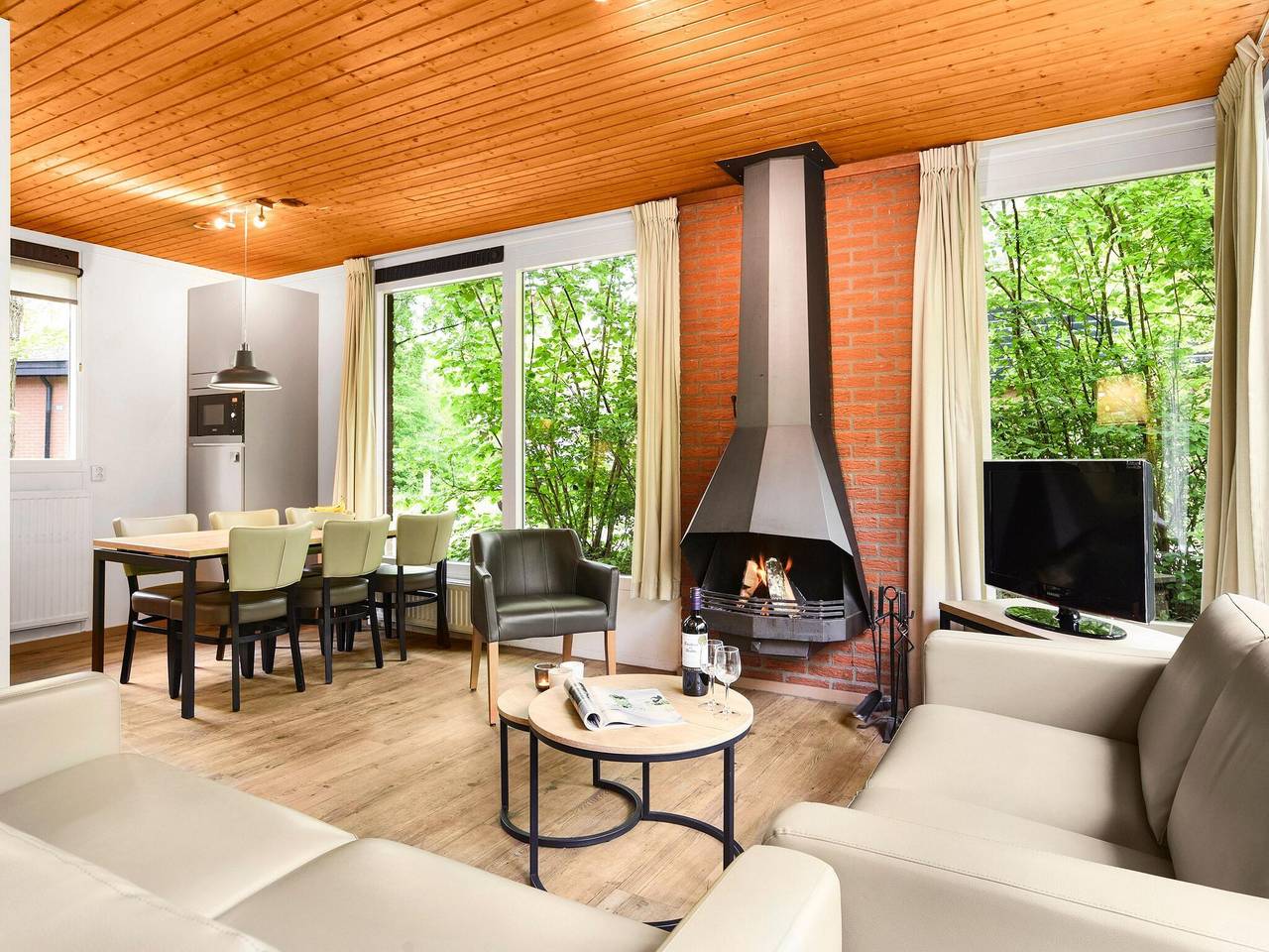 Bosretraite met open haard in Putten, Veluwe