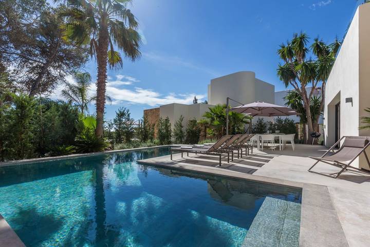 Casa de vacaciones para 10 personas, con jardín y terraza en S'Argamassa