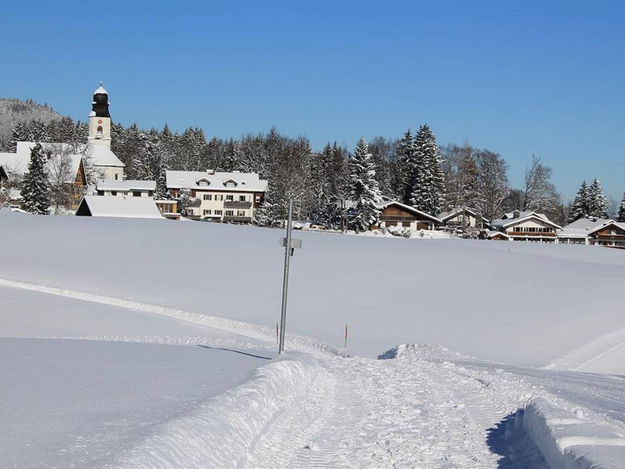 Ferienhaus am Mühlbach - Doppelzimmer Wiesengrün in Ofterschwang, Bayerisch Schwaben