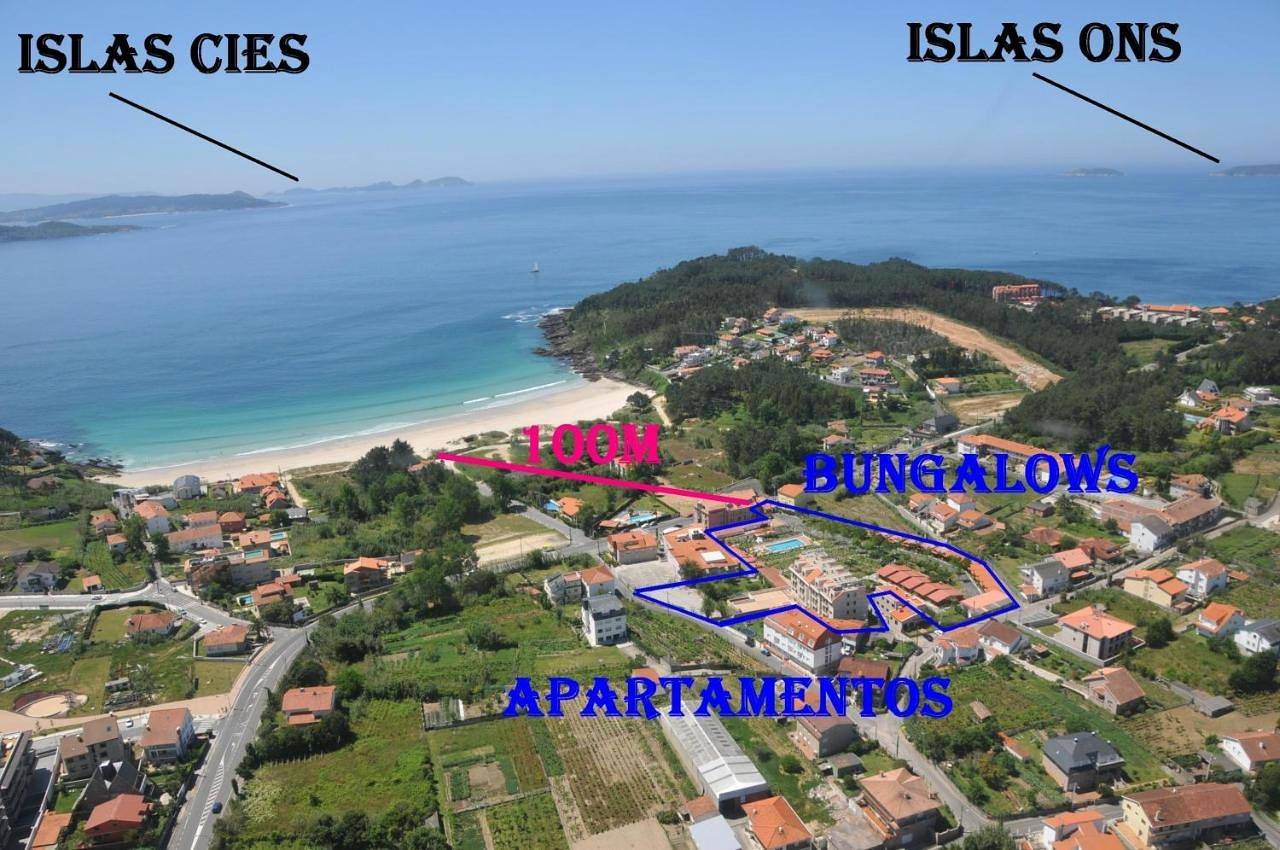 Camping Playa Canelas in Portonovo, Sanxenxo