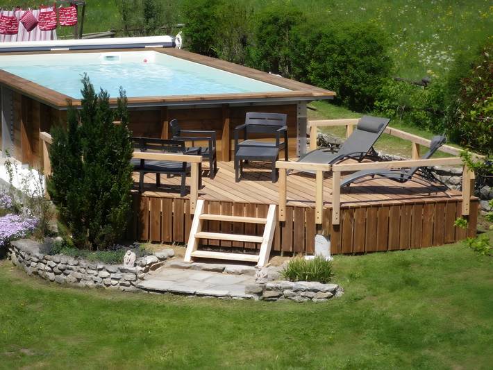 Blokhut voor 4 personen, met Tuin