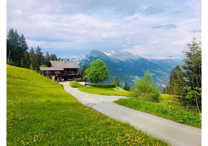 BnB für 2 Personen, mit Ausblick und Terrasse sowie Garten, mit Haustier in der Schweiz