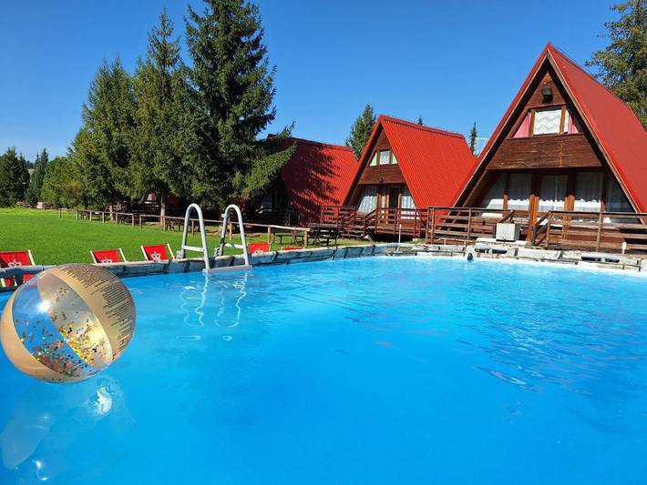 Resort dla 6 osób, z Balkon i Taras oraz Ogród i Widok w Brenna