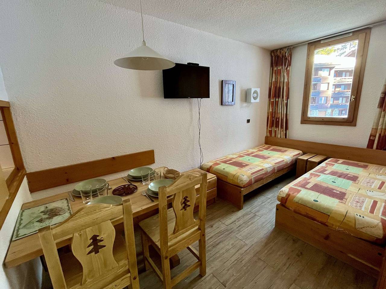 Ganzes Studio, Teilbares Studio für 4 Pers, nahe Pisten, Balkon, TV, voll ausgestattet in Valmorel, Les Avanchers-Valmorel