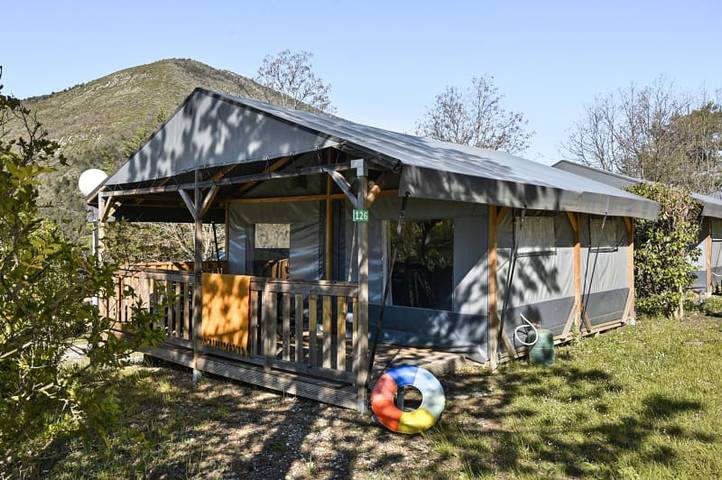 Tente pour 4 personnes, avec Balcon/Terrasse et Terrasse