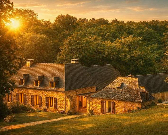 Holiday home for 4 people, with garden and pool as well as view - 1