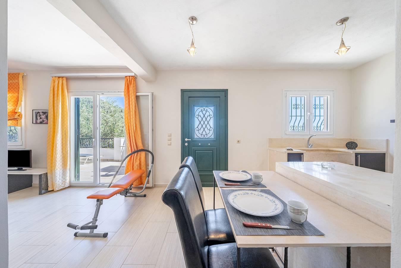 Studio entier, Studio 'Salvia' avec vue sur la mer, Wi-Fi et climatisation in Katavolos, Corfou